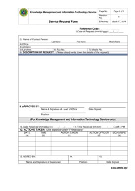 doh intranet|Service Request Information System .